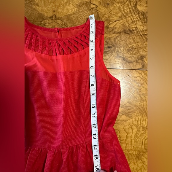 Maeve by Anthropologie Sleeveless Red Mini A-line Dress - size 00 Petite - Picture 7 of 10